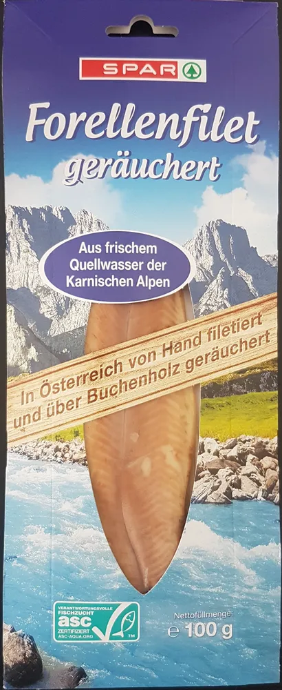 Forellenfilet geräuchert