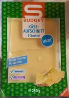 Käse-Aufschnitt in Scheiben light