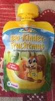 Bio kinder fruchtmus