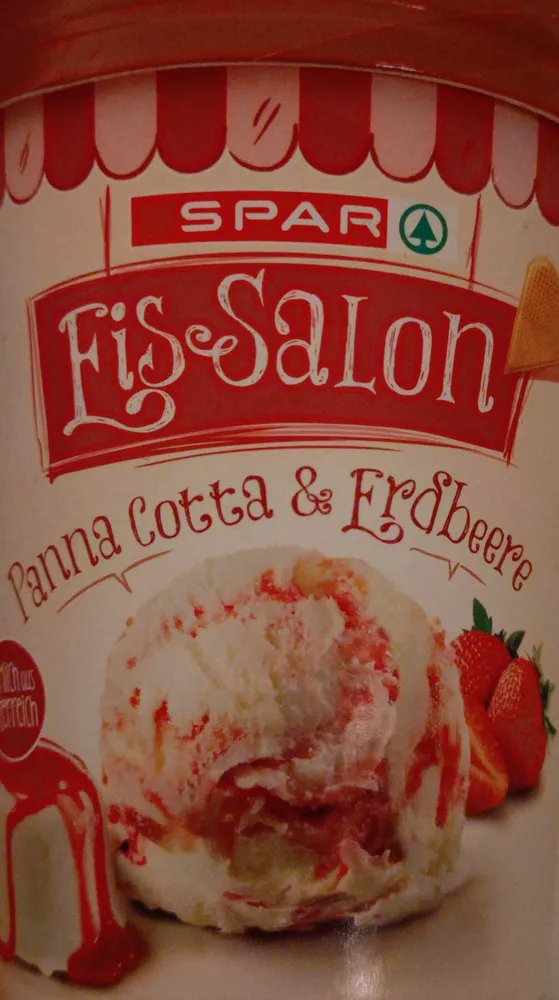 Spar Eis Salon Panna Cotta & Erdbeere