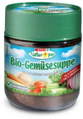 Bio-Gemüsesuppe ohne Hefe Pulver