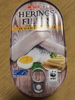Heringsfilet in Eier Senf Sauce