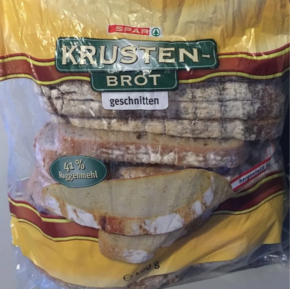 Krusten brot geschnitten