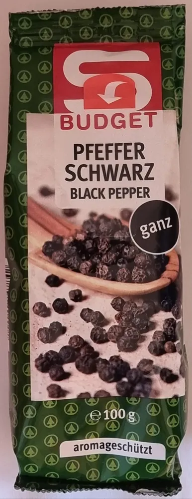 Pfeffer schwarz, ganz