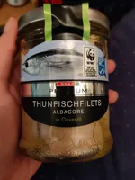 Thunfischfilets in Olivenöl im Glas