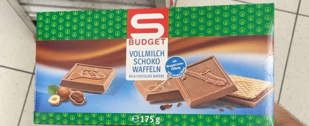 Vollmilch schoko waffeln