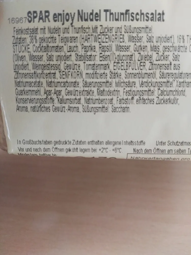 SPAR enjoy Nudel Thunfischsalat