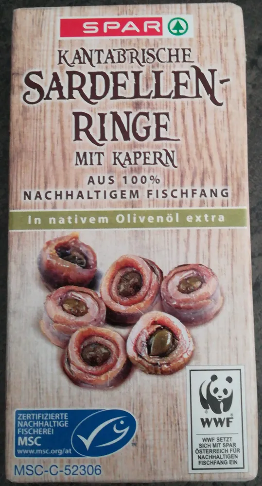 Kantabrische Sardellen-Ringe mit Kapern