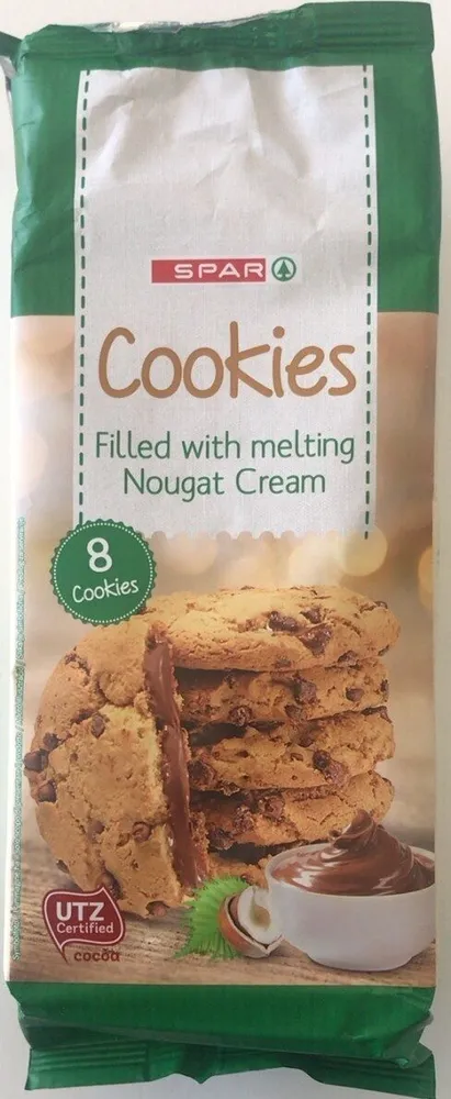 Cookies filled with mealting nougat cream