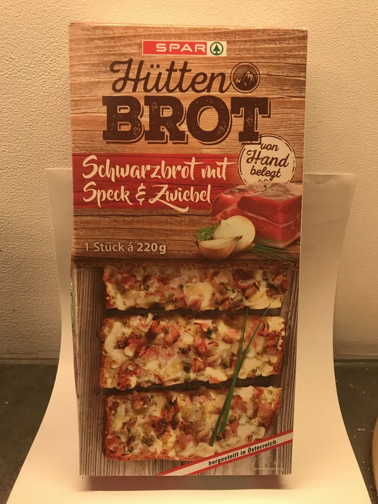 Hüttenbrot - Schwarzbrot mit Speck & Zwiebel