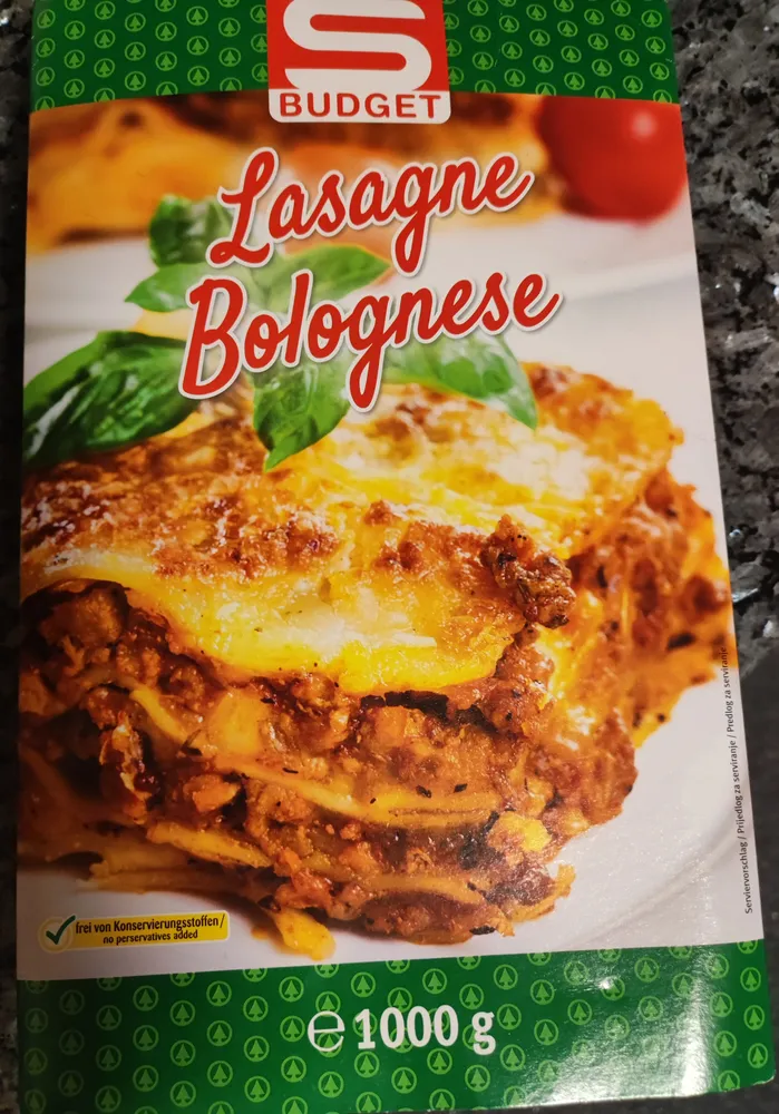 SBudget Lasagne Bolognese