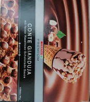 Conte Gianduja mit feiner Haselnuss-Schokolade-Sauce