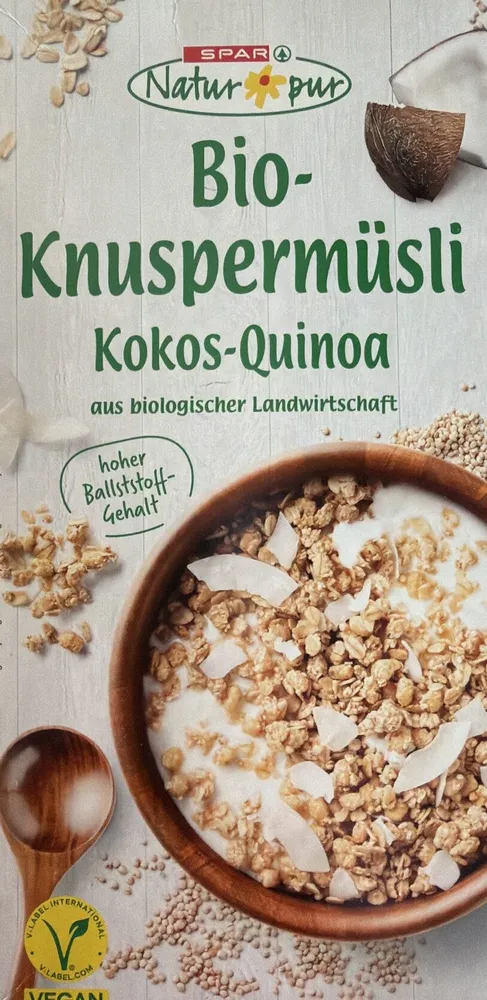 Bio Knuspermüsli Kokos-Quinoa