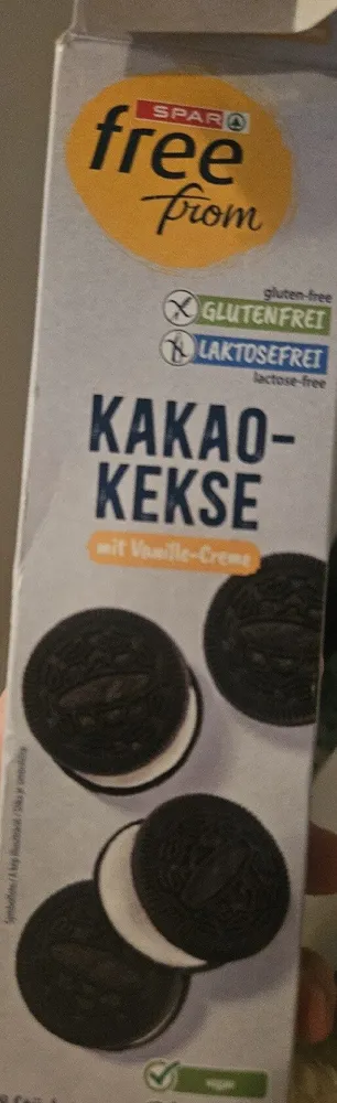 Kakao-Kekse mit Vanille-Creme