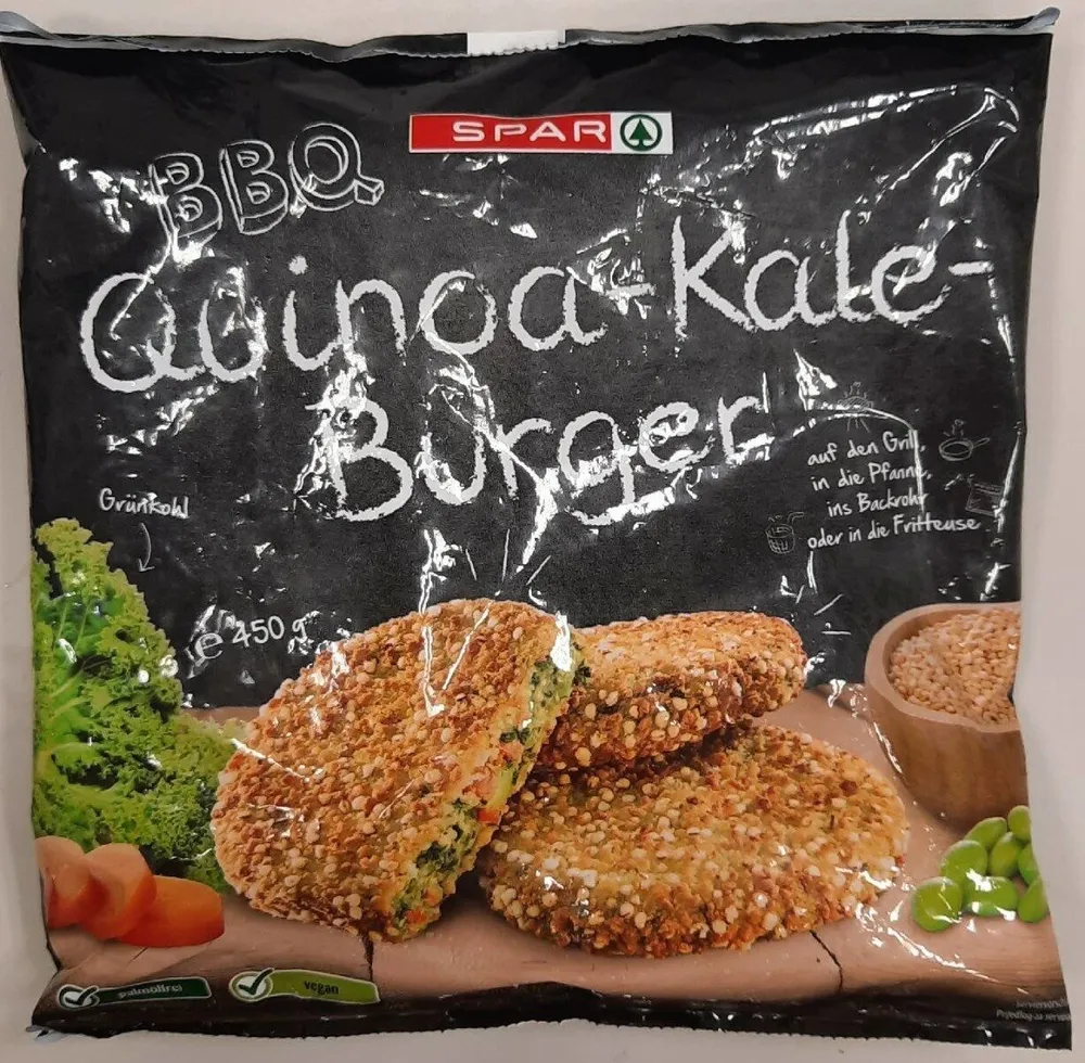 BBQ Quinoa-Kale-Burger