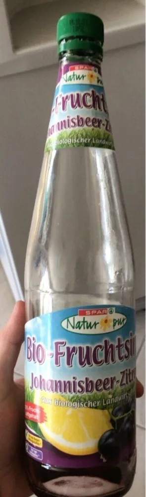 Bio-Fruchtsirup Johannisbeer-Zitrone