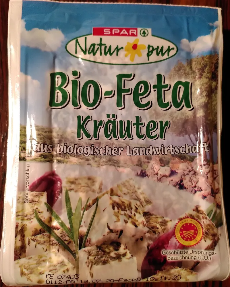 Griechischer Bio-Schaf-&Ziegenkäse mit Kräutern