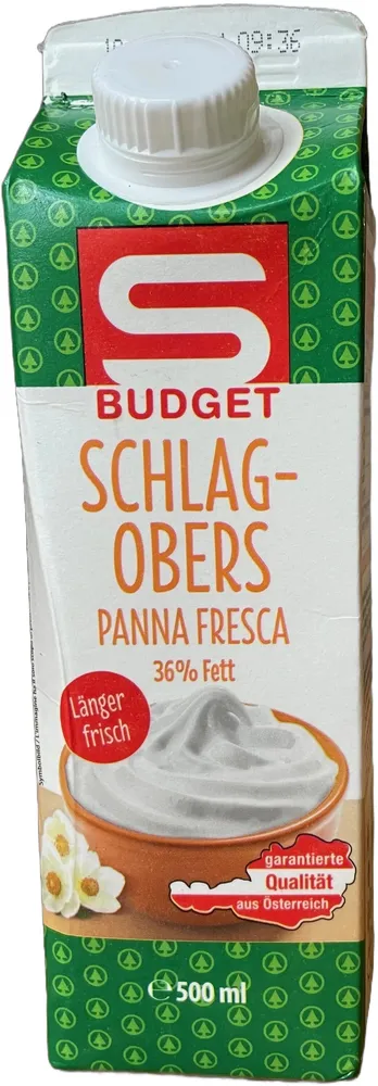 Schlagobers 36% Fett länger frisch