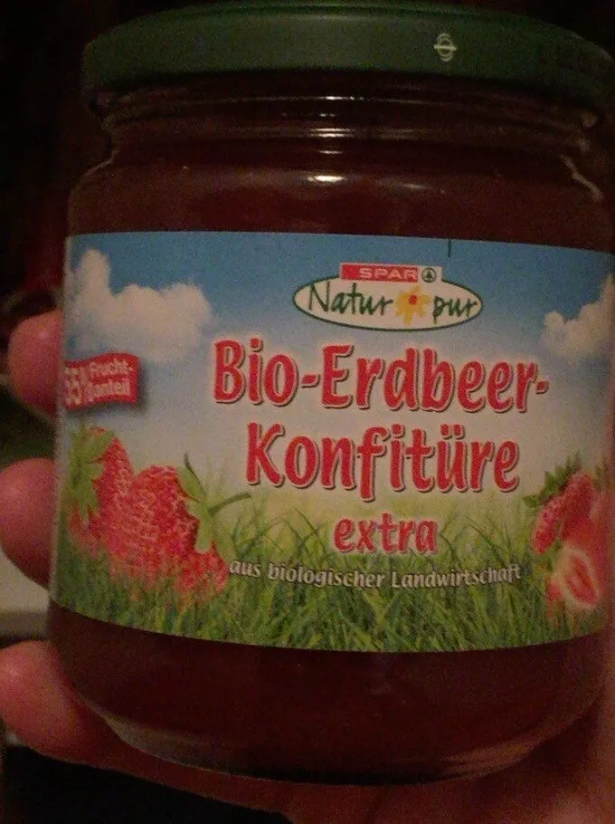 Bio erdbeer konfiture