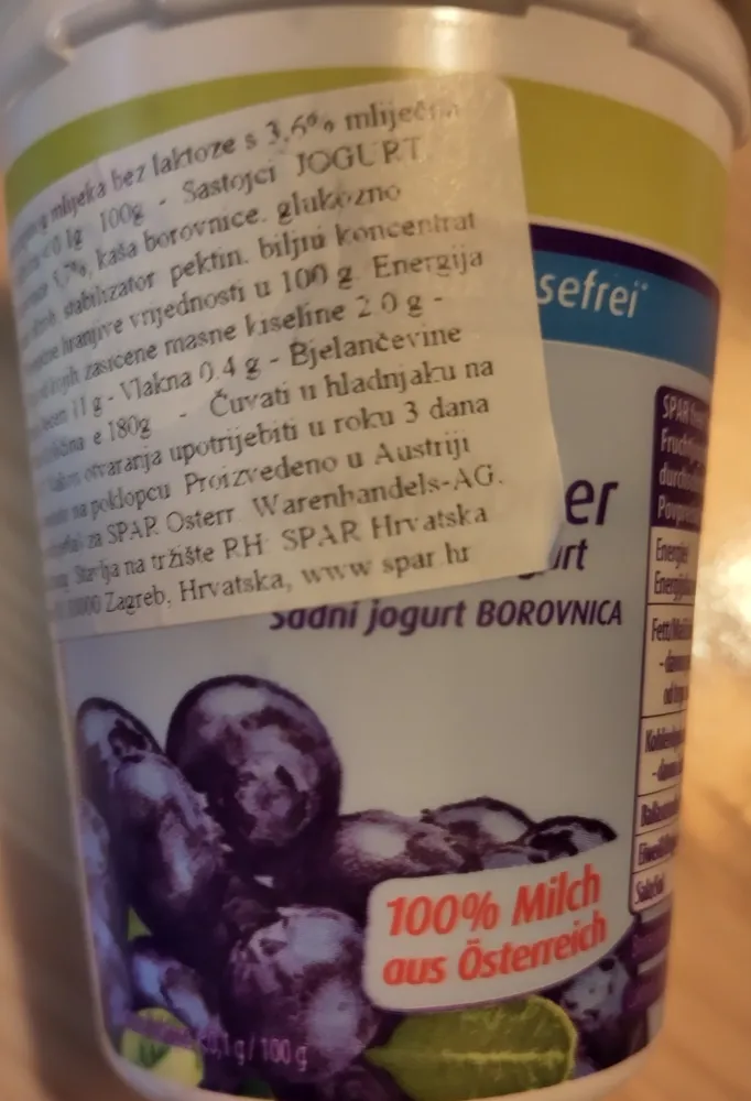 Heidelbeer Fruchtjogurt