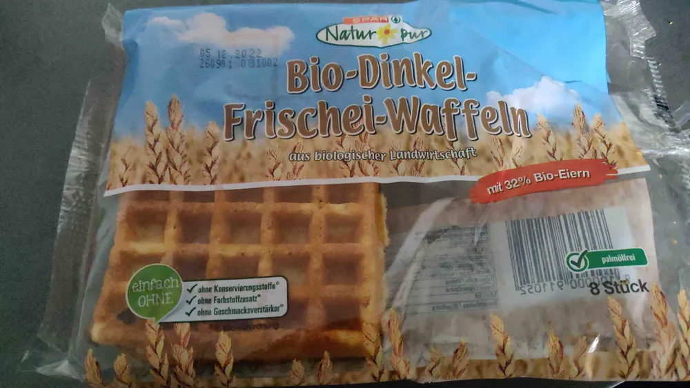 Bio-Dinkel-Frischei-Waffeln
