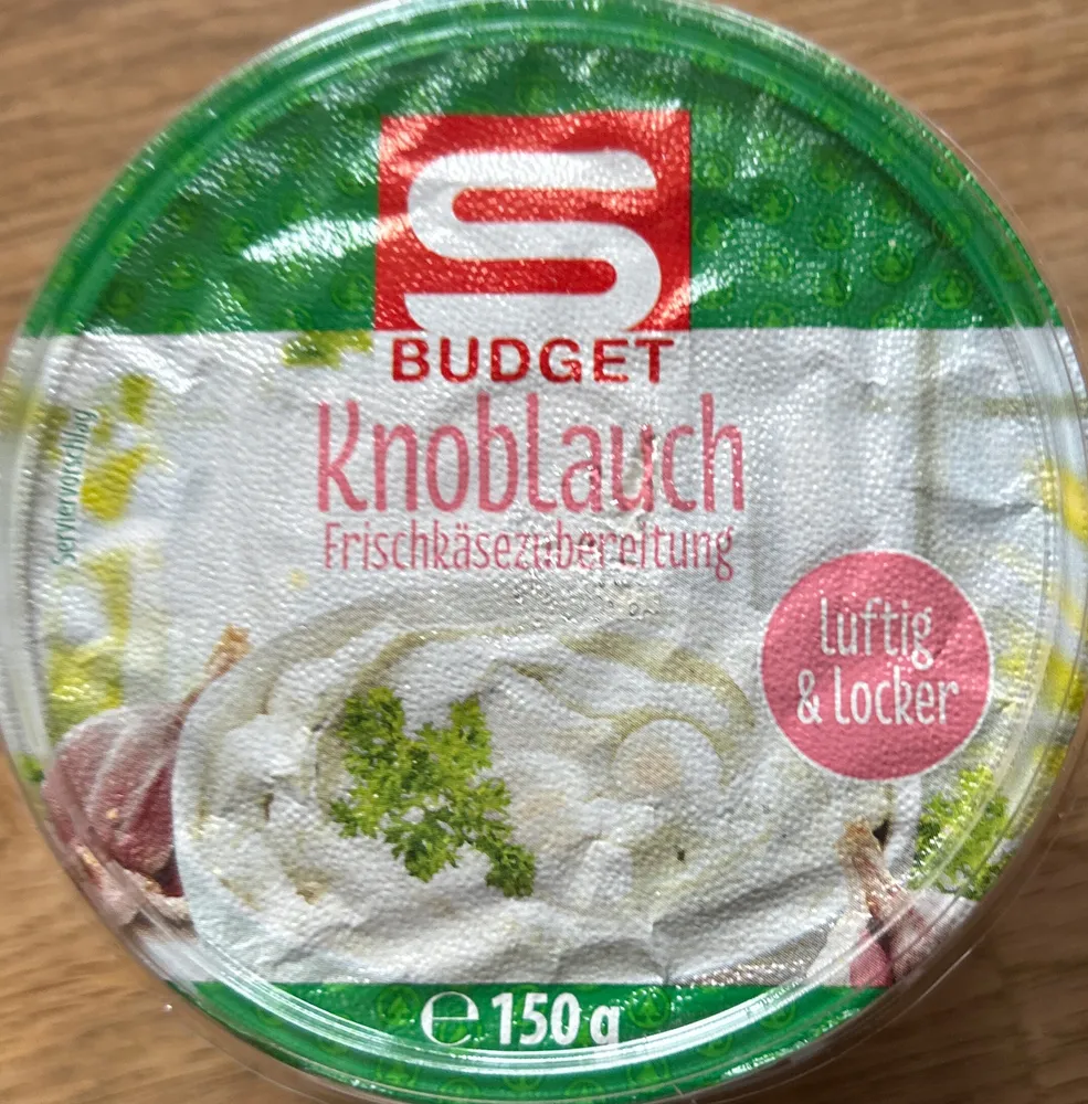 Knoblauch Frischkäsezubereitung