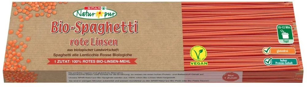 Bio Spaghetti Rote Linsen