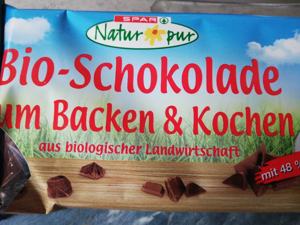 Bio-Schokolade zum Backen und Kochen