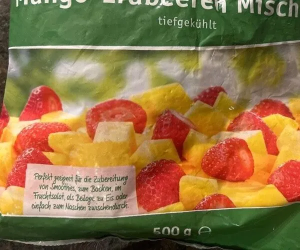 Mango-Erdbeeren Mischung