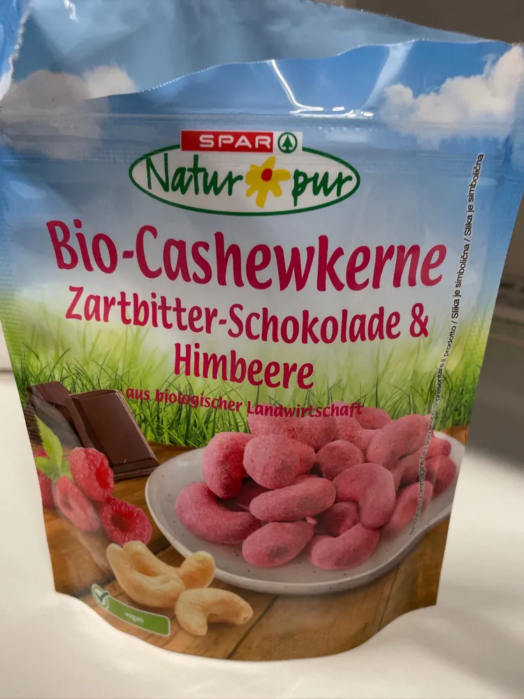 Bio-Cashewkerne Zartbitter-Schokolade & Himbeere