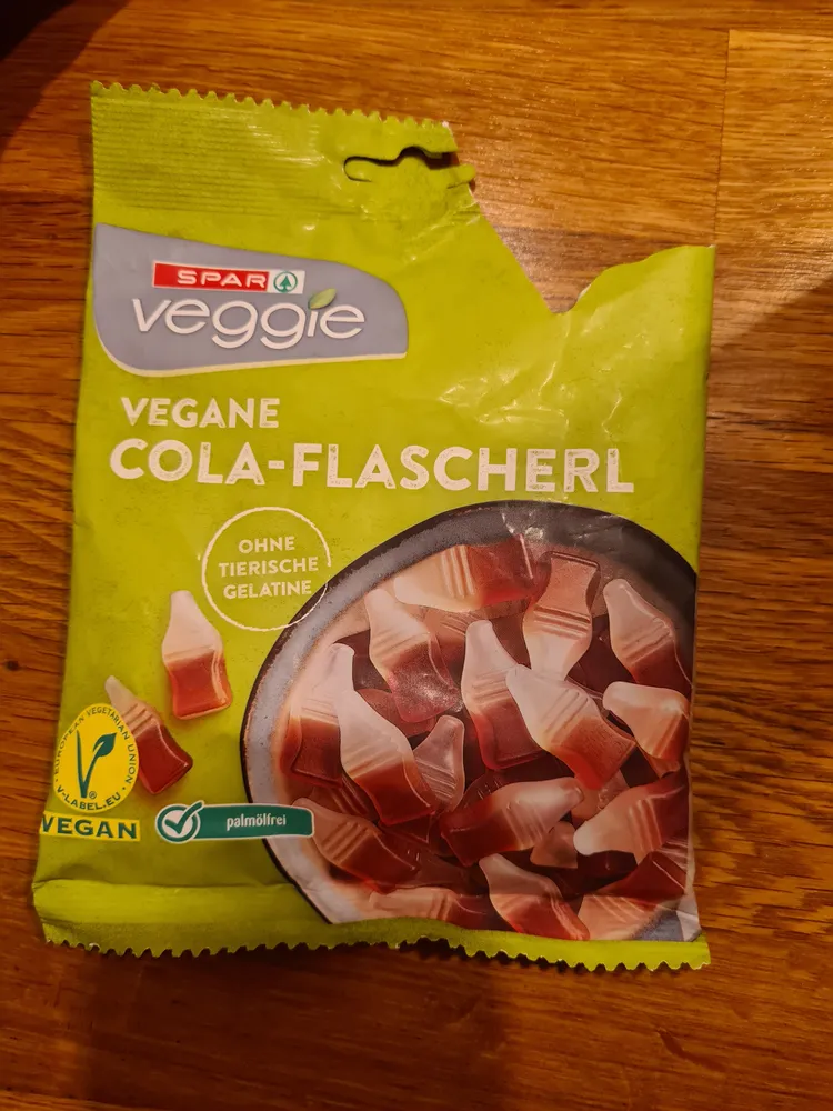 Vegane Cola-Flascherl