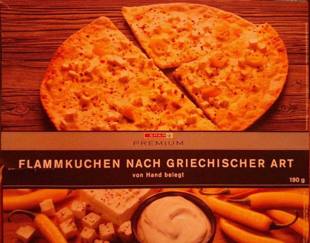 Flammkuchen nach Griechischer Art