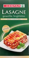 Lasagne gewellte Teigblätter