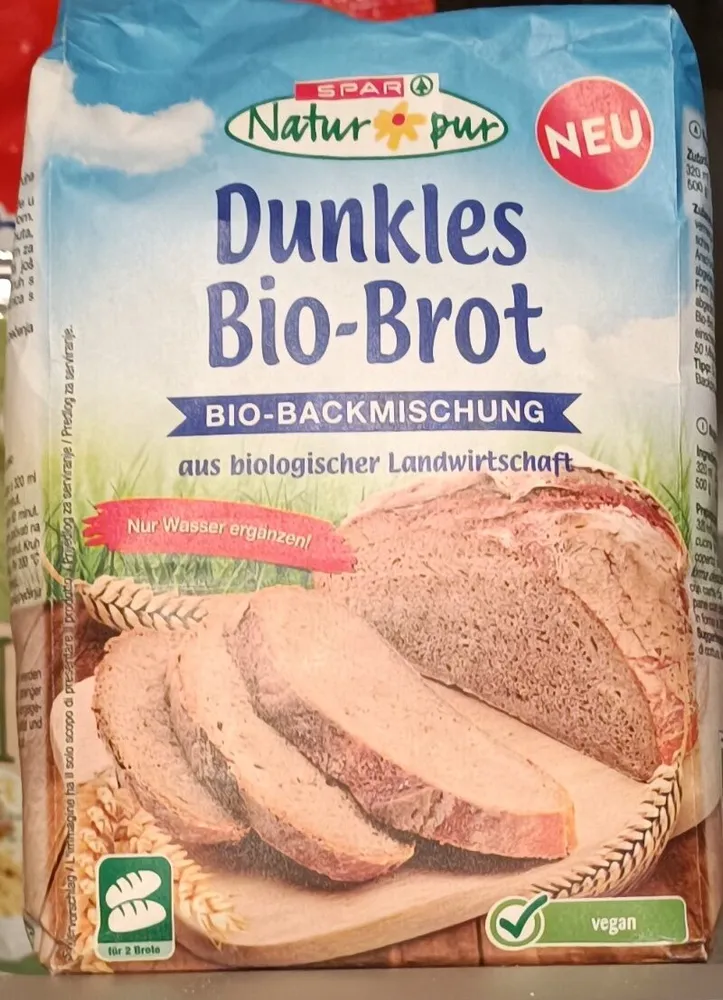 Dunkles Bio Brot Backmischung