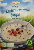 Feine Bio-Knoblauchcreme-Suppe