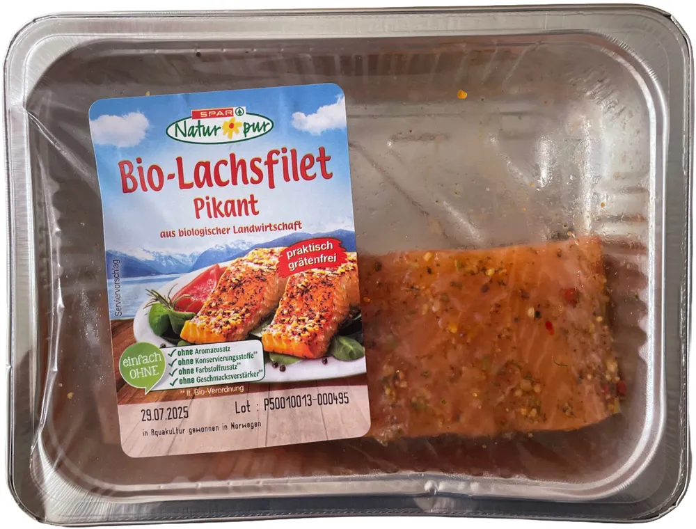 Bio-Lachsfilet pikant