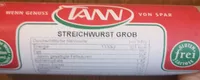 Streichwurst grob