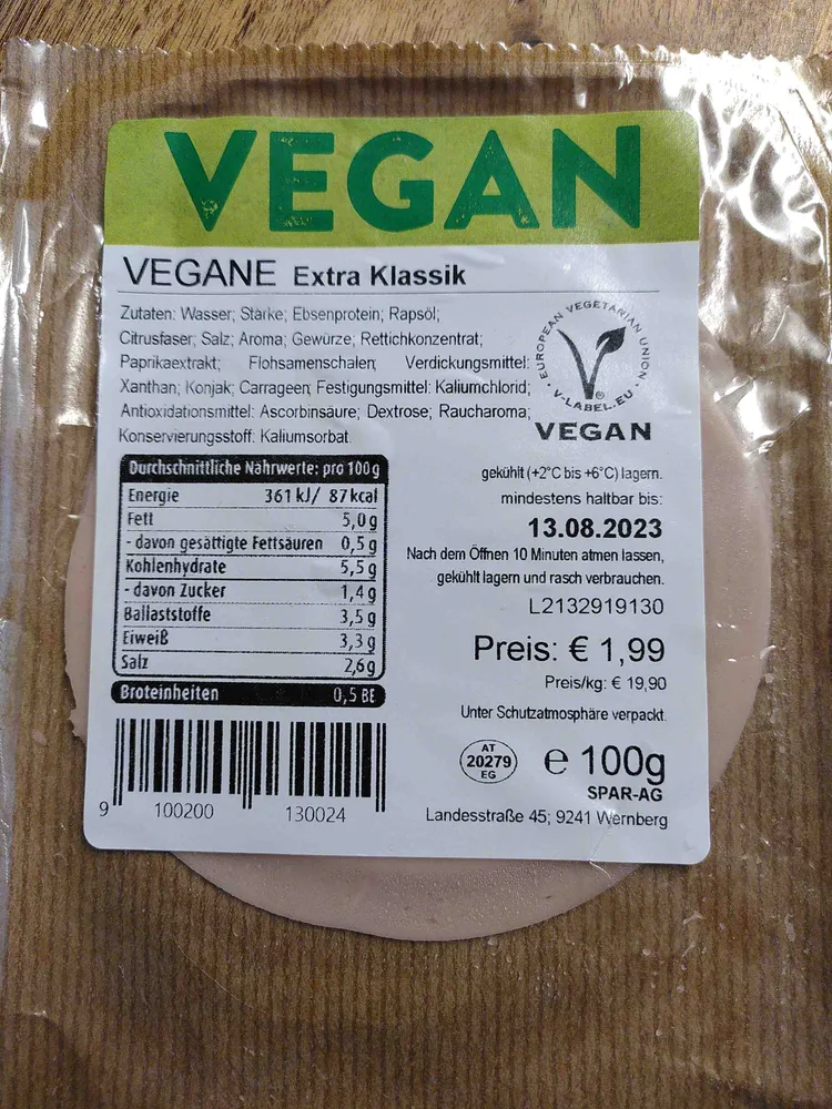 VEGANE Extra Klassik