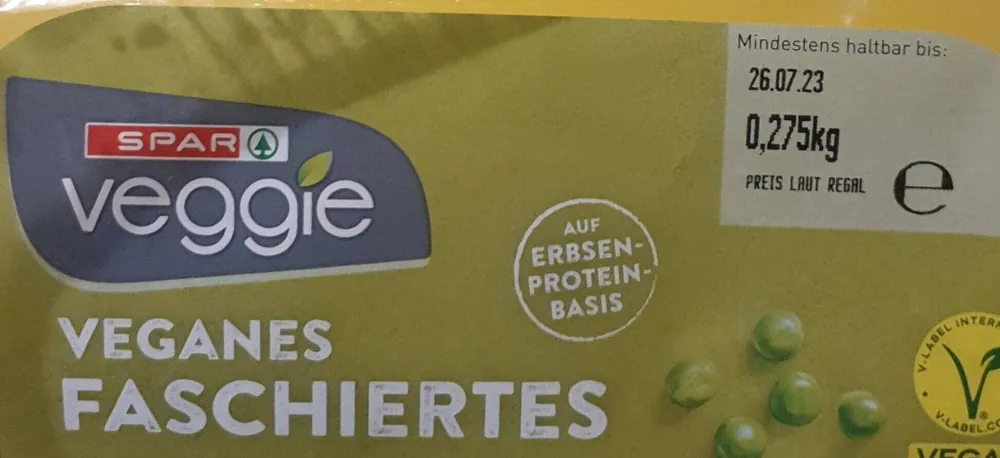 SPAR Veggie veganes Faschiertes auf Erbsenbasis