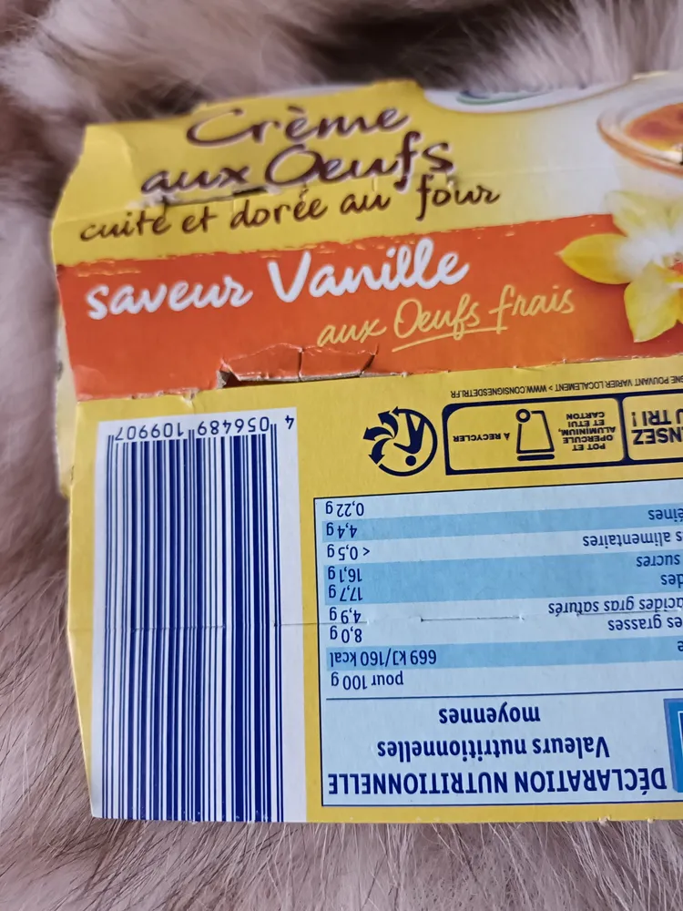 Crème aux œufs