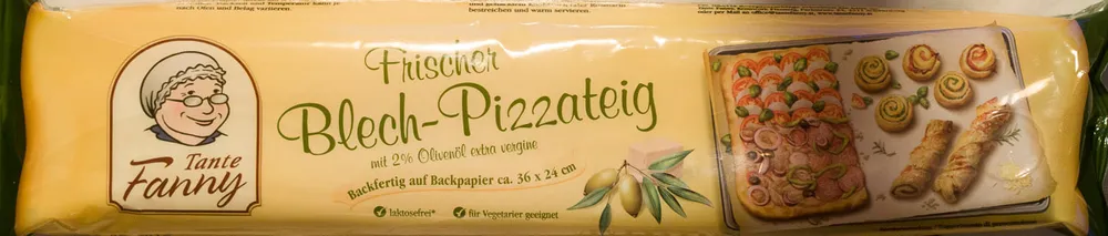 Frischer Blech-Pizzateig