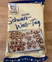 Frischer Schwarz-Weiß-Teig
