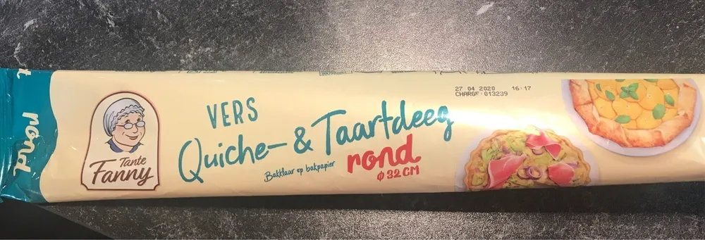 Pâte fraîche pour Quiches