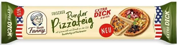Frischer runder Pizzateig - extra dick