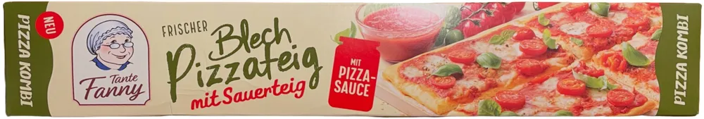 Frischer Blech Pizzateig mit Sauerteig