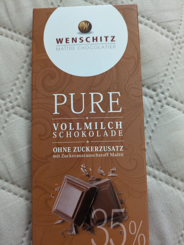 Pure Vollmilch Schokolade