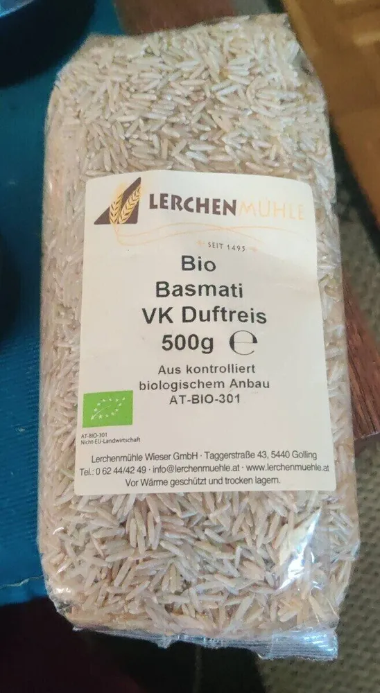 Bio basmati duftreis
