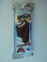 Milino Baton pufos cu umplutura cremoasa de lapte si glazura de cacao