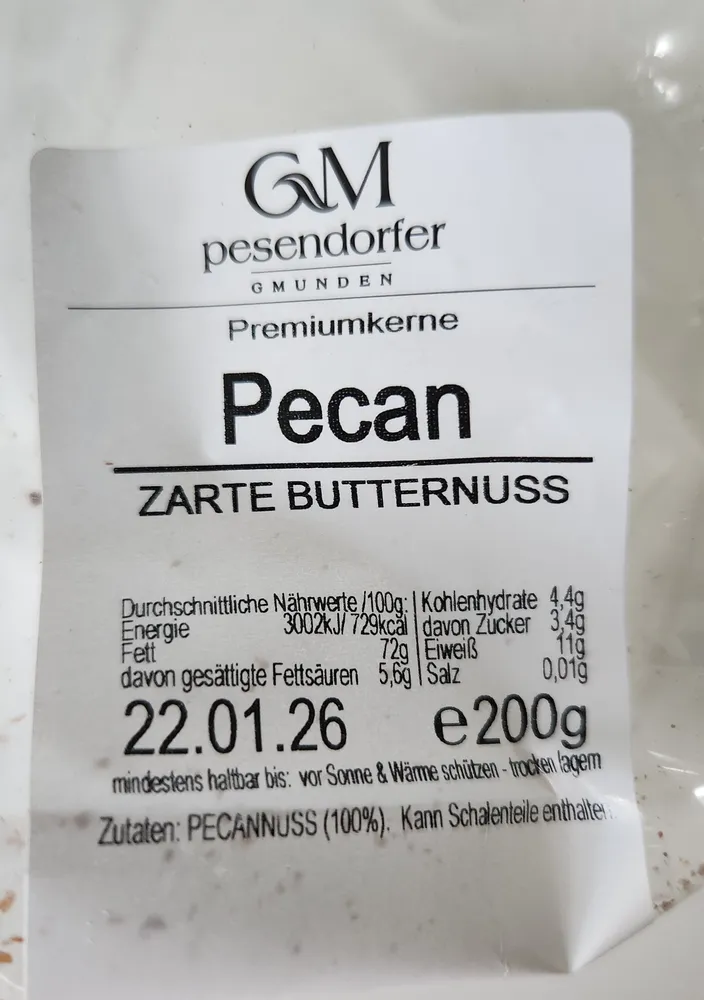 pecan zarte butternuss