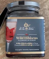 Wild hibiscus flowers in syrup